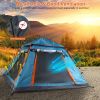 4-5 Person Camping Tent Outdoor Foldable Waterproof Tent with 2 Mosquito Nets Windows Carrying Bag for Hiking Climbing Adventure Fishing