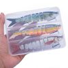 3pcs 8 Segment Fishing Lure Multi Jointed Artificial Bait Slow Sinking Bionic Fishing Bait Ice Fishing Gear